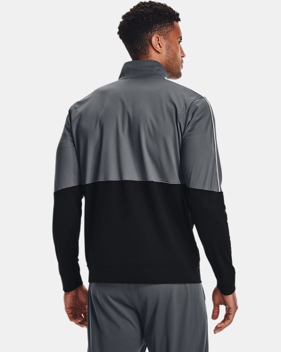 Men's UA Pique Track Jacket, Gray, pdpMainDesktop image number 2